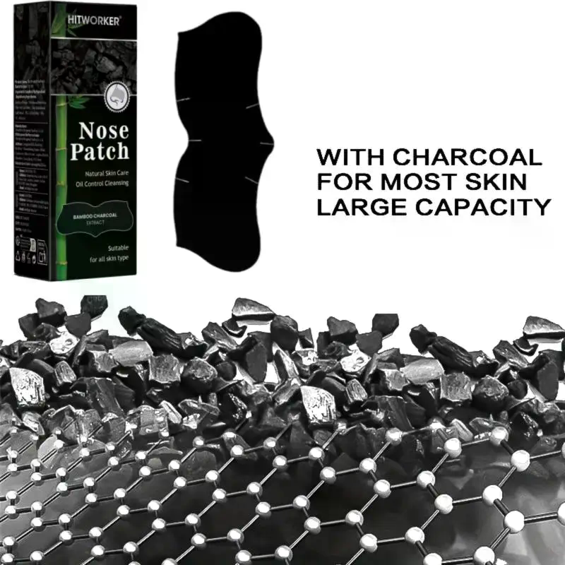Charcoal Pore Strip - 20/30/50 Unidades de Tiras para Limpeza