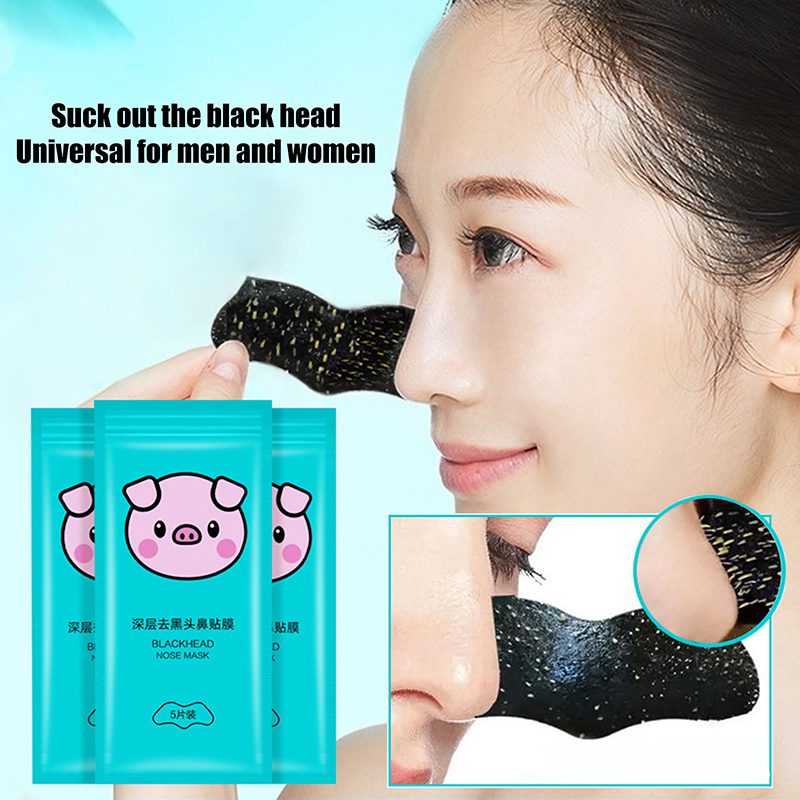 Charcoal Pore Strip - 5/15/25/50 pçs carvão de bambu remoção