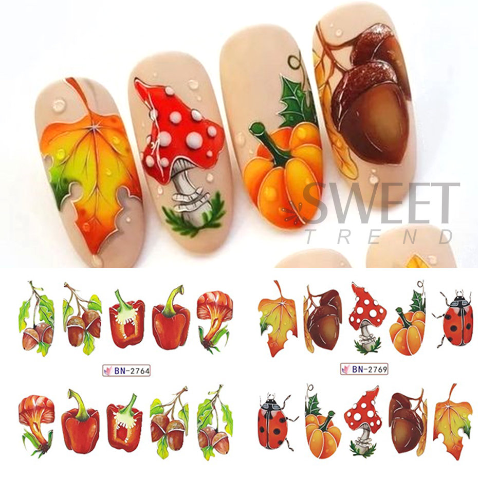 Autumn unhas adesivos, 12pcs,  - Cucumber Cooling Gel avaliação e preço