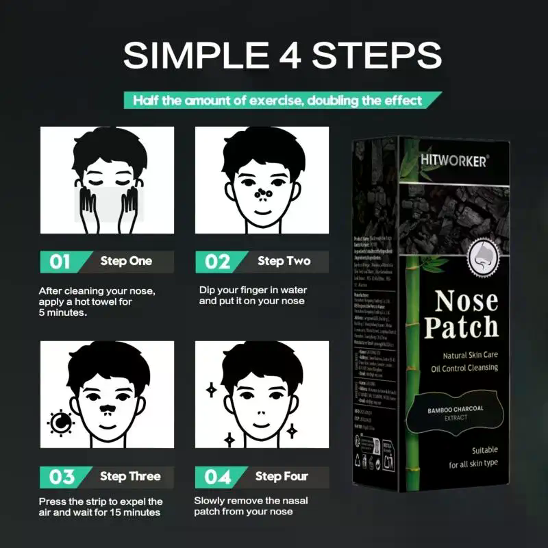 20/30/50 Unidades de Tiras par - Charcoal Pore Strip avaliação e preço