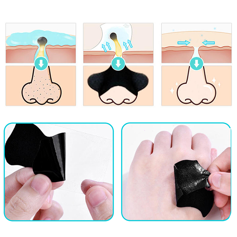 5/15/25/50 pçs carvão de bambu - Charcoal Pore Strip avaliação e preço