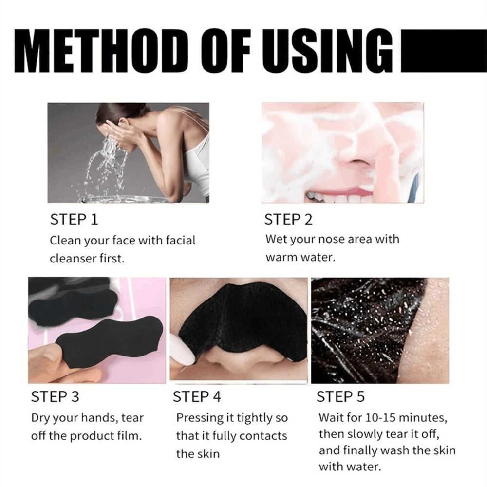 10 pçs nova limpeza profunda n - Charcoal Pore Strip avaliação e preço